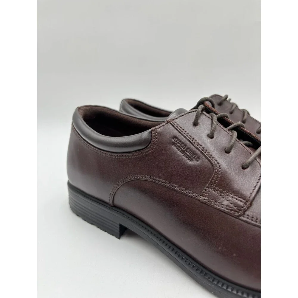 Rockport ESNTIAL DTL WP APRN V74294 Men's NEW Dress Shoe Brown US Size 12M